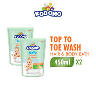[Paket isi 2] KODOMO Top To Toe Refill 450ml