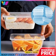 10/20pcs Food Grade Disposable Rectangular Plastic Food Container Storage Tupperware