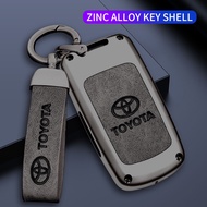 Car Key Case Key Cover Fit Toyota 2/3 Button Horizontal Smart Key With Red Panic Button For Hilux Fo
