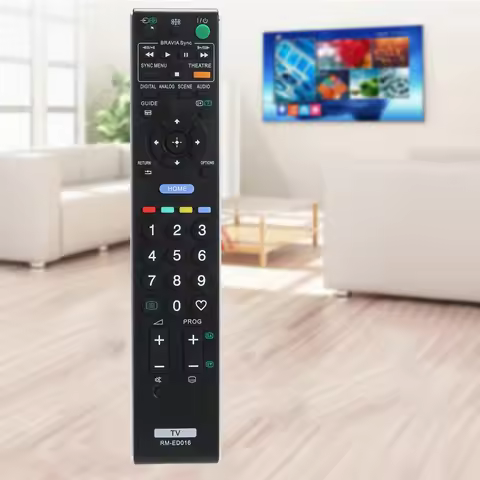 TV Remote Control Universal Wireless Remote Control Replacement Battery-powered Black for Sony RM-ED