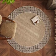 Retro Round Carpet Living Room Sofa Coffee Table Non-slip Mat Dirt-resistant and Easy To Care for Be