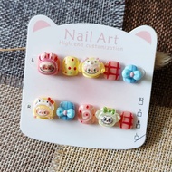 press on nails fake nails Labubu labubu Children Wear Nails Pure Handmade Cartoon Children Manicure 