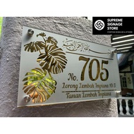 No Rumah Eksklusif/No Rumah/No Rumah Hipster/No Rumah Budget/House Number/House Plate Number