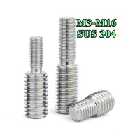 Skru Penyesuai Benang 304 Stainless Steel | Thread Adapter Converter Bolt Reducing Screw Male to Fem