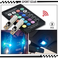Universal LED Bulb Car Motorbike Multicolor 16 Colour Side Light RGB & White Bulb T10 With Remote Co