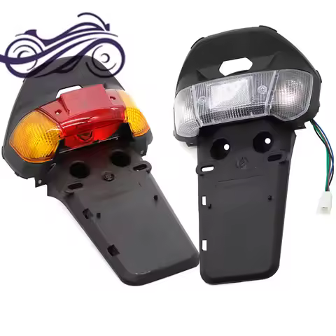 For Yamaha 3KJ JOG 50 CY50 1992-2001 Tail Light Rear License Plate Stand Mudguard