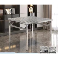 Folding Table, Portable Heavy Duty Plastic Fold-in-Half Utility Table for Indoor/Outdoor Use, Dining