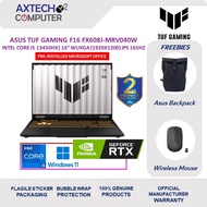 Asus TUF F16 FX608J-MRV040W 16" FHD+ 165Hz Gaming Laptop ( i5-13450HX, 16GB, 512GB SSD, RTX5060 8GB,