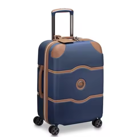 DELSEY PARIS Chatelet Air 2.0 Hardside Luggage with Spinner Wheels Navy Blue Carry on Plus 20 Inch
