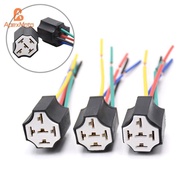 ApexMoto Ceramic Car relay holder,5 pins Auto relay socket 5 pin relay connector plug Ceramic Relay 