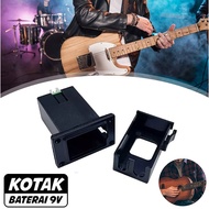 Holder Battery Case 9V Box Battery Box 9 Volt Battery Guitar Compartment Cover Pickup Active Guitar 