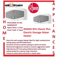 RHEEM RFA 20 Classic Plus Electric Storage Water Heater / FREE EXPRESS DELIVERY