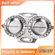 Stainless Steel Dumpling Mould Double-Headed Dumpling Maker Household Dumplings Maker JiaoZi Making Tools