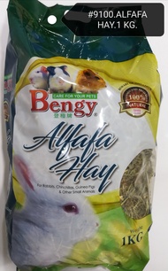 Bengy Alfalfa Hay for Rabbit Guinea Pig Chinchilla Makanan Arnab 1kg