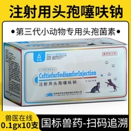 Động vật y học 0.1g cefotaxime sodium bột tiêm Pet cefoperadine Mèo Thỏ con chó kháng khuẩn tại chỗ 