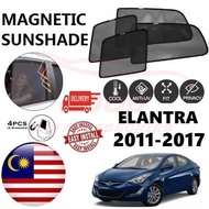 Hyundai Elantra 2011-2017 Epic Magnetic Sunshade  (4pcs) Accessories Automotive