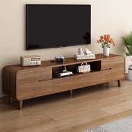TV Cabinet Living Room Household Floor to Drawer Cabinet Simple Modern TV Cabinet Combination Solid Wood TV Console