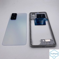 Middle Frame+Glass Battery Cover Door with Camera Lens Replacement for Xiaomi Redmi Note 11 Pro 5G 2