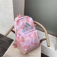 [จัดส่ง 24 ชม.]Adidas_กระเป๋าเป้สะพายหลังความจุขนาดใหญ่สีชมพูกระเป๋านักเรียนแฟชั่นกระเป๋าเดินทาง