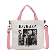 Alex Warren tote bag shoulder  reusable grocery canvas  woman