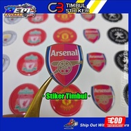 Arsenal Liverpool Manchester City MU Embossed Sticker Embossed Sticker