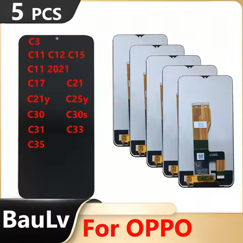 Wholesale 5 Pieces / Lot For OPPO Realme C3 C12 C15 C11 2021 C17 LCD Display C21 C21Y C25Y Touch Scr