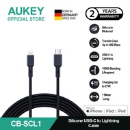 AUKEY Kabel Charger USB-C to Lightning MFI CB-SCL1 Silicone 1M