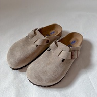 [WEARCOME] BIRKENSTOCK BOSTON SFB TAUPE BIRKENSTOCK BOSTON Suede TAUPE Mules Ready Stock