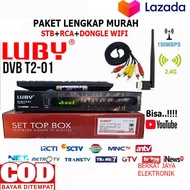 HARGA PROMO!!! Set Top Box Tv Digital Luby T2-01 / Receiver Tv Digital Luby / STB TV Murah / Set Top