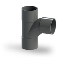Tee Y D4" Pipe Connection T Way D 4 Inch