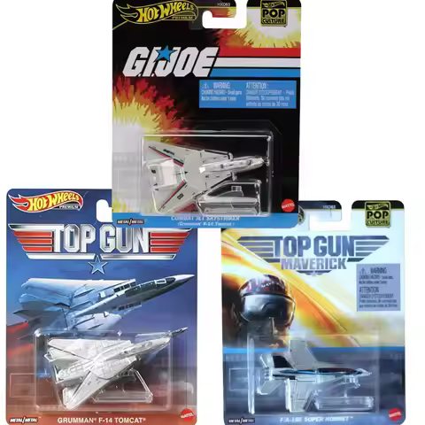 Original Hot Wheels Premium Metal Grumman F14 TOMCAT Tom Cat Top Gun Diecast Cat Plane Model 1/64 Pl