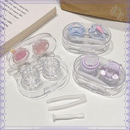 Transparent Fashion Contact Lens Box Popsicle-Shaped Colored Contact Lenses Box Decorative Durable M