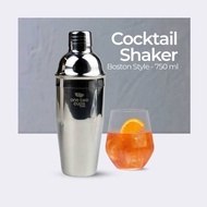 Cocktail Shaker Stainless Steel Premium 750ML Cocktail Shaker Glass Tea Coffee Syrup Alcohol Wine Vo