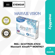 Maxvue® Airsoft™ Monthly Silicone Hydrogel Contact Lenses 1 month (2pcs)