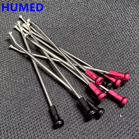 36pcs/lot 9G Diameter 3.5mm Motorcycle Spokes Material 304 Stainless Steel Spokes With Big aluminum