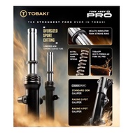 TOBAKI RACING FRONT FORK ASSY X PRO VERSION LOWERED 4CM/1.5INCH FORK DEPAN YAMAHA LC135 55C/55D/LC13