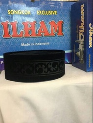 Peci Hitam Nasional Motif Laser