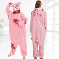 Winnie the Pooh Tigger Donkey Cartoon One-Piece Pajama Winter Mens and Womens Halloween Performance 