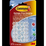 3M Command™ 無痕™ 透明裝飾夾 17026CLR-HK