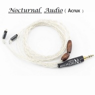 NocturnaL Audio ACRUX สาย Pure Silver ขั้ว 2Pin MMCX สายเงินถัก 8 เส้น เสียงแหลมใส กลางเด่น ซาวนด์สเ