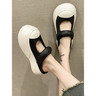mary jane shoes women shoes Mary Jane Fashion Thick-Soled Two-Wear Shit Sandals