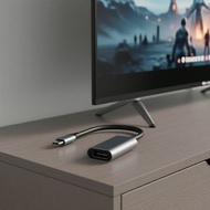 4K USB-C Type-C Male to HDTV Female Adapter, USB 3.1 Cable for MacBook, Laptop, Tablet & TV