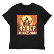 COD 45 ACP The Lord's Calibre Oversized t-Shirt Graphic tee Summer Customs Clothing Design Men's