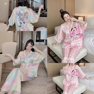 [SCRATCHED Silk] Cute Batwing Short Sleeve Pajama Set