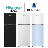 Hisense 420L 2 Doors Inverter Fridge Refrigerator RT469N4ABU/RT469N4AWU/RT469N4AW-LBU