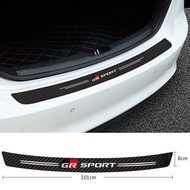 Car door sill side pedal scratch sticker Trunk protection carbon fiber thickened leather sticker for