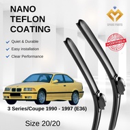 BMW 3 Series/Coupe 1990-1997 E36 Premium Quality Japan Tech Car Wiper 1set 20"+20" U Hook-Includes F