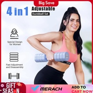 Adjustable Dumbbell Set Of 2, 4 In 1 Hand Weights For Women At Home, Free Weights Dumbbells Each 2.2