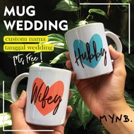 Couple WEDDING MUG/CUSTOM MUG/Birthday Gift (1St Anniversary)