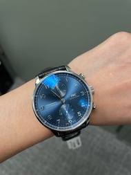 IWC Portugieser Chronograph blue dial 萬國葡萄牙系列計時腕錶 IW371606